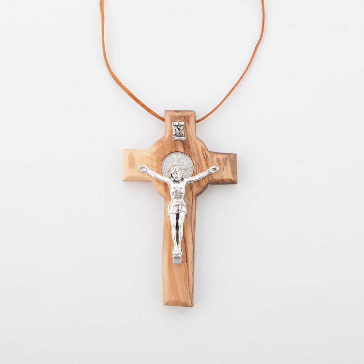 Chi Rho Cross Pendant Necklace | Wood | 1-1/4” | Cord | Italy | PG486MA -  F.C. Ziegler Company