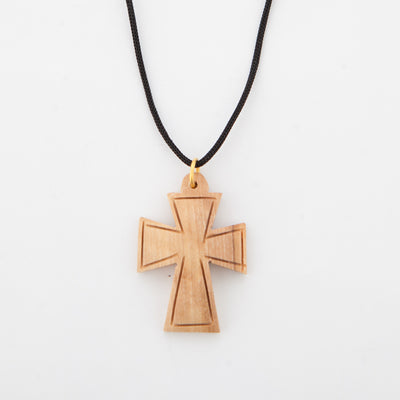 Olive Wood Cross Necklace
