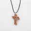 Engraved Olive Wood Cross Necklace