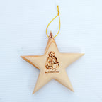 Star Ornament Olive Wood from Bethlehem