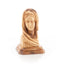 Virgin Mary Bust Statue, 9.1" Olive Wood Carving Statue from Bethlehem