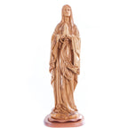 Car mirror olive wood rosary from Bethlehem Holy Land, 30 inch angle showing the olive wood color tones