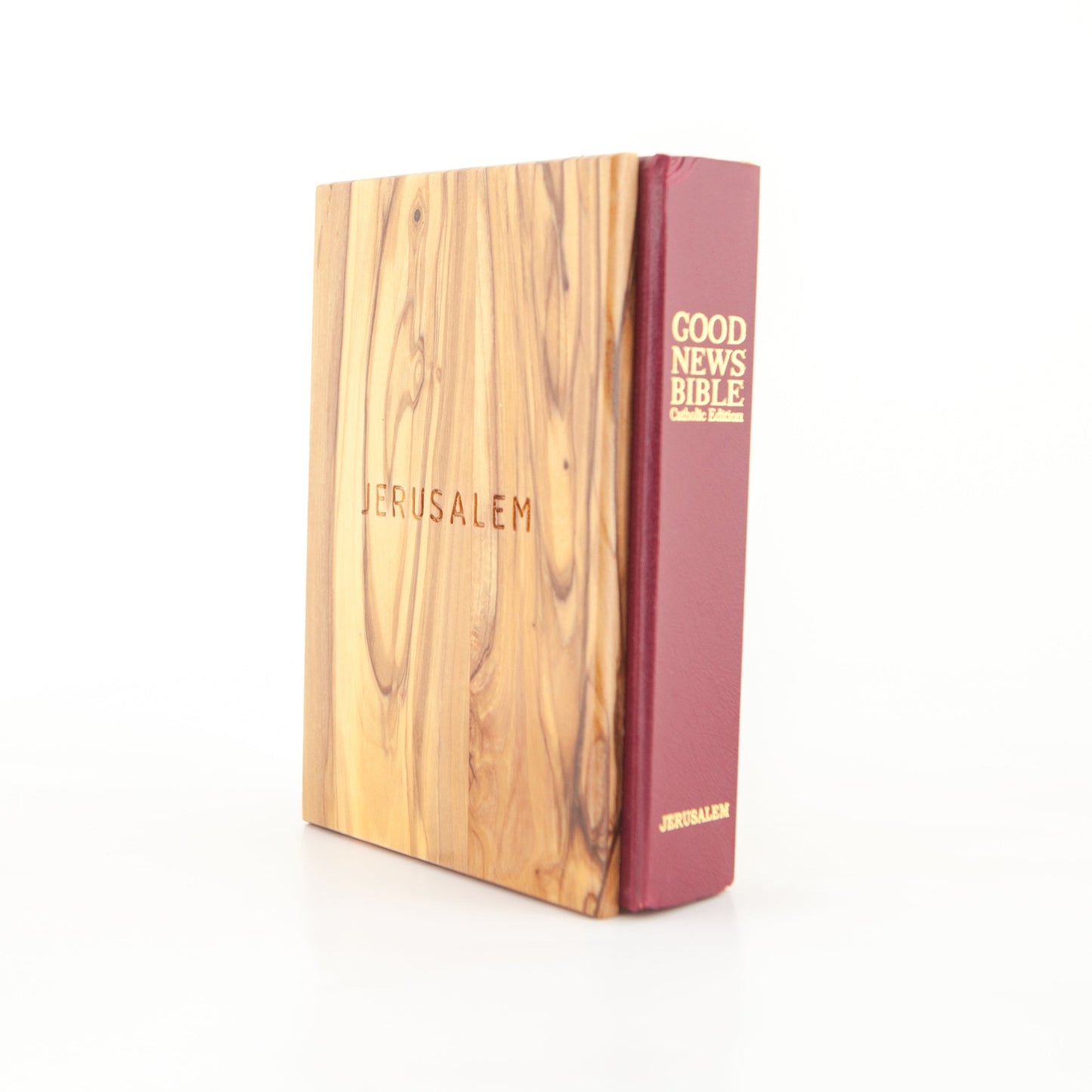 English Bible with Wooden Protection Cover