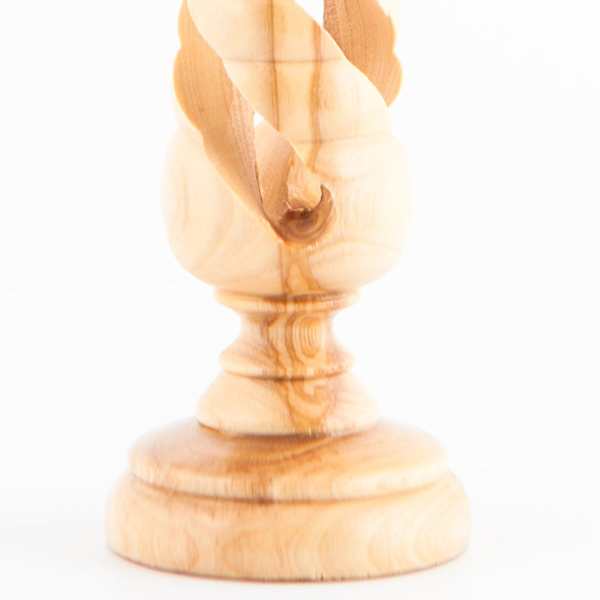 Olive Wood Candle Holder