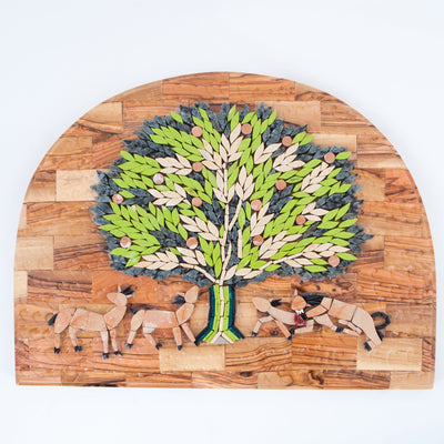 "Tree of Life" Mosaic Wall Hanging Plaque from Bethlehem