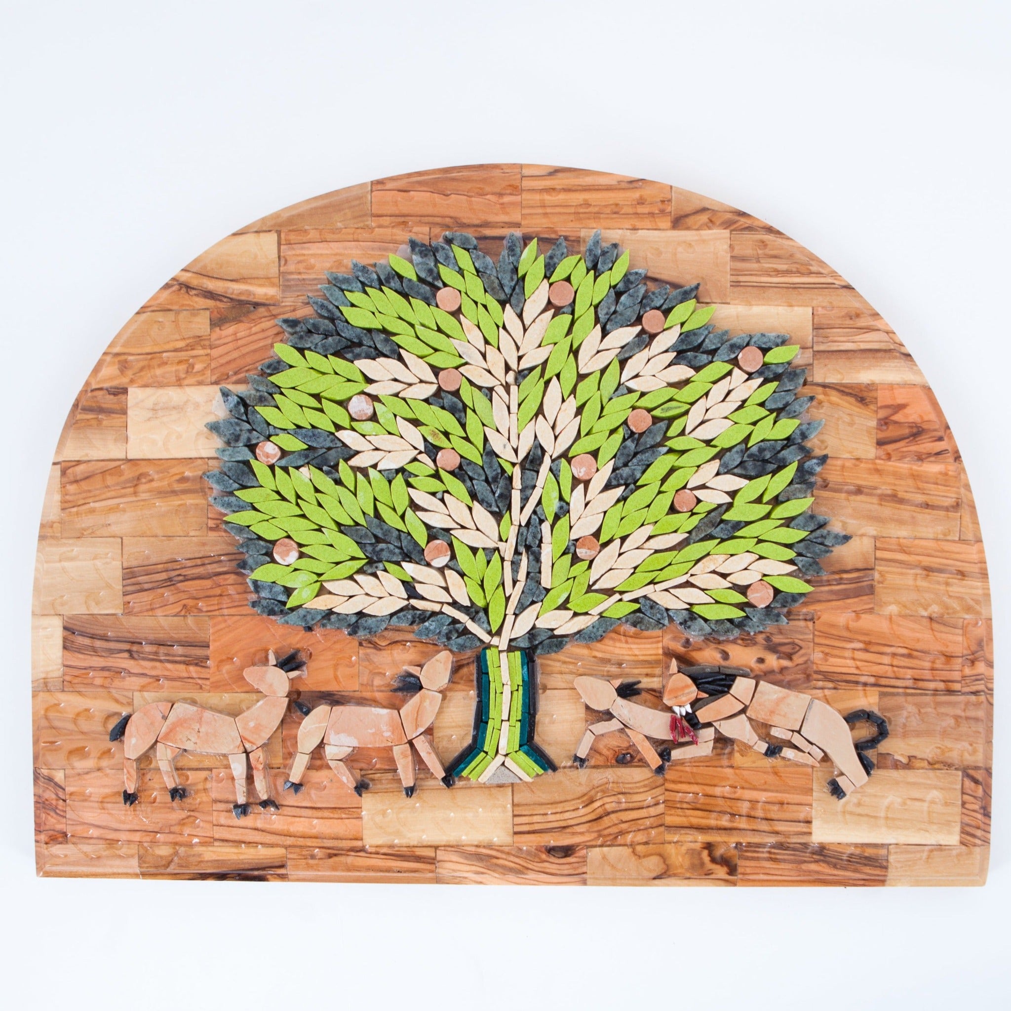 Tree of Life Mosaic, Wall Hanging Plaque from Bethlehem