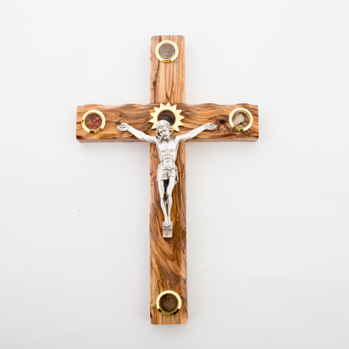 Crucifix with 5 Holy Land Souvenirs , 11.8"