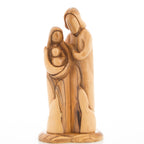 Religious jewelry hand made in Bethlehem Holy Land, 11 inch side angle of the olive wood sculpture