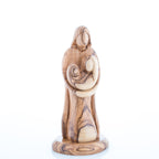 Holy Child, Virgin Mary and Saint Joseph, 8.1" Carved Olive Wood