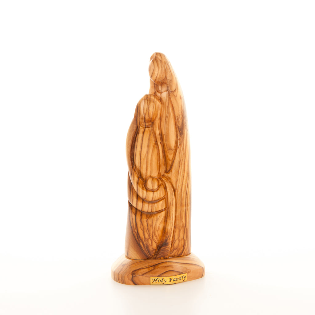 The Holy Family Wooden Carved Figurine 6.7"