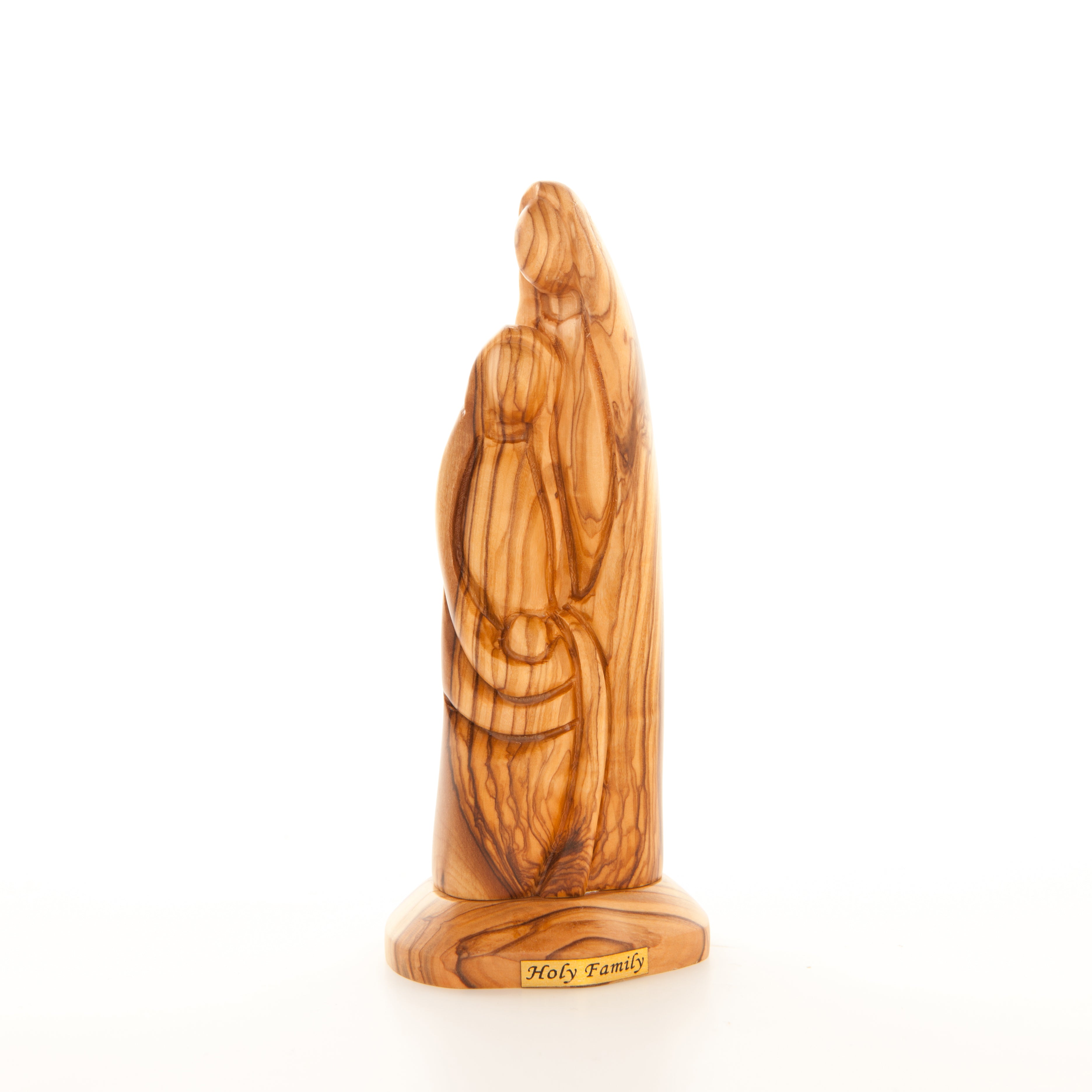 The Holy Family Wooden Carved Figurine 6.7"