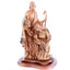 Holy Family Holding Lamp Statue, 16.1" Masterpiece Olive Wood Statue from the Holy LandMasterpiece Olive Wood Carved Sculpture from the Holy Land