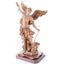 Archangel Michael Masterpiece, 20.1" Wooden Sculpture from Holy Land