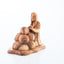 Jesus Christ "Agony in the Garden" Carving, 7.5" Olive Wood Carved Abstract