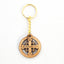Jerusalem Cross, Christian Keychain, Olive Wood from Bethlehem