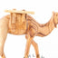 Olive Wood Camel with Harness - Statuettes - Bethlehem Handicrafts
