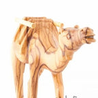 religious olive wood statue hand carved in Bethlehem, 4.7 inch detail of the carved figure