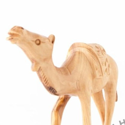 Carved Camel with Saddle - Statuettes - Bethlehem Handicrafts