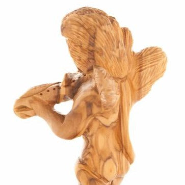 Olive wood nativity scene hand carved in Bethlehem, 6.3 inch detail of the carved figure