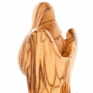 Wooden Angel with the Baby - Statuettes - Bethlehem Handicrafts