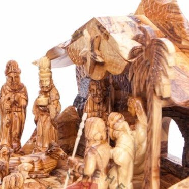 Wood Carved Nativity Set - Statuettes - Bethlehem Handicrafts