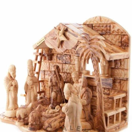 Hand Carved Nativity Set - Statuettes - Bethlehem Handicrafts