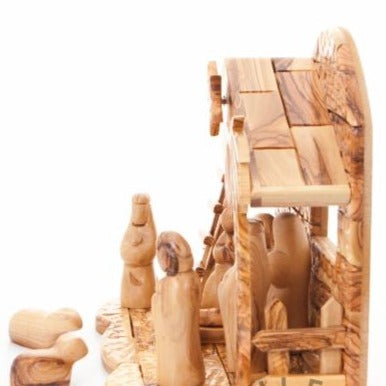 Abstract Wooden Nativity Set - Statuettes - Bethlehem Handicrafts