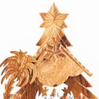 Olive Wood Nativity Set Christmas Tree Large - Statuettes - Bethlehem Handicrafts