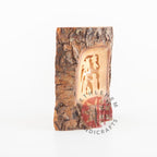Olive Wood Bark Nativity Scene Ornament - Specialty - Bethlehem Handicrafts