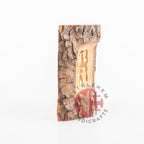 Olive Wood Bark Nativity Scene Ornament - Specialty - Bethlehem Handicrafts