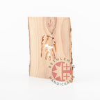Olive Wood Bark Nativity Scene Ornament - Specialty - Bethlehem Handicrafts