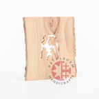 Olive Wood Bark Nativity Scene Ornament - Specialty - Bethlehem Handicrafts