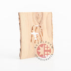 Olive Wood Bark Nativity Scene Ornament - Specialty - Bethlehem Handicrafts