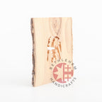 Olive Wood Bark Nativity Scene Ornament - Specialty - Bethlehem Handicrafts