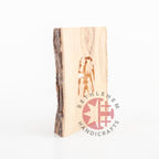 Olive Wood Bark Nativity Scene Ornament - Specialty - Bethlehem Handicrafts