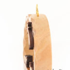 Round Laser Engraved Olive Wood Nativity Scene Ornament - Specialty - Bethlehem Handicrafts