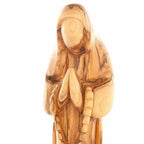 Olive wood rosary hand made in Bethlehem Holy Land, 9.1 inch detail of the carved figure