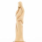 Our Lady olive wood statue from Bethlehem hand carved, 11 inch detail of the carved figure