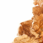 Olive Wood Pieta with an Angel - Statuettes - Bethlehem Handicrafts