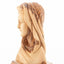 Olive Wood Virgin Mary Bust Statue - Statuettes - Bethlehem Handicrafts