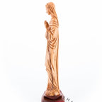 Hand Carved Olive Wood Praying Virgin Mary - Statuettes - Bethlehem Handicrafts