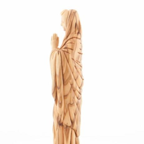 Olive Wood Praying Virgin Mary - Statuettes - Bethlehem Handicrafts