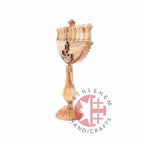 Hand Carved Olive Wood Seven-Branched Menorah - Specialty - Bethlehem Handicrafts
