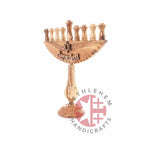 Hand Carved Olive Wood Seven-Branched Menorah - Specialty - Bethlehem Handicrafts