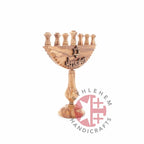 Religious gift from Bethlehem hand made in the Holy Land, close detail of the hand carved work