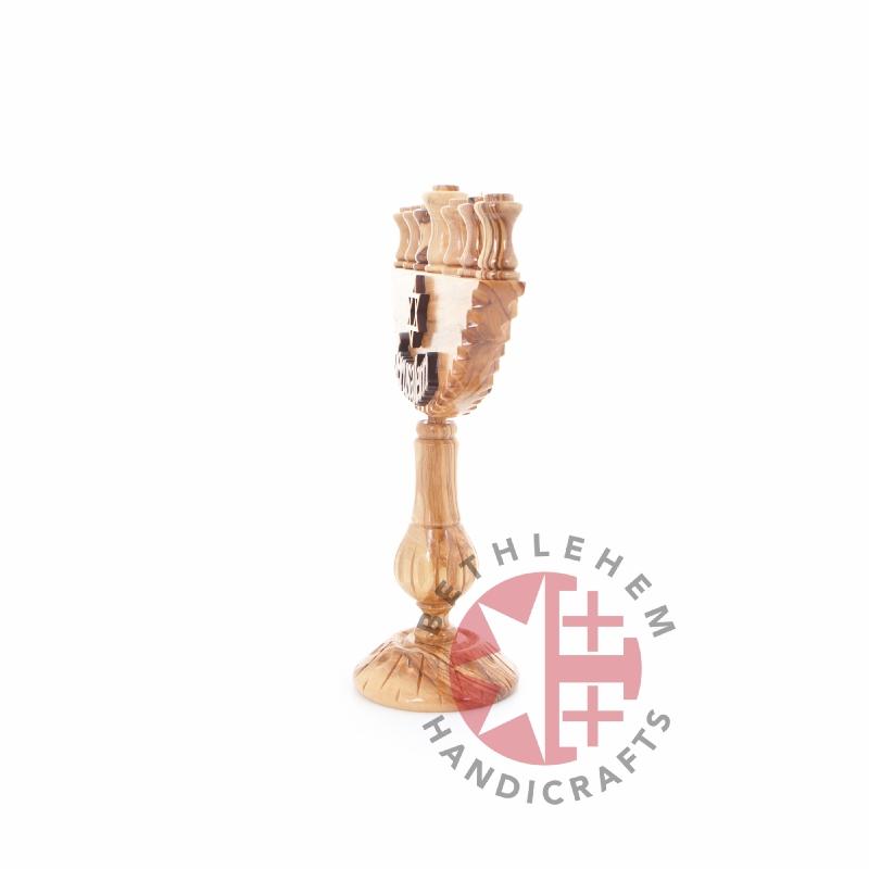 Religious gift from Bethlehem hand made in the Holy Land, scale reference view