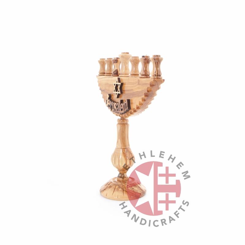 Religious gift from Bethlehem hand made in the Holy Land, top angle showing detail of the craftsmanship