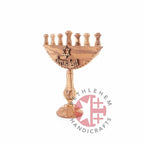 Religious gift from Bethlehem hand made in the Holy Land, close up of the religious symbol detail