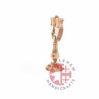Hanukkah (Olive Wood Hand Carved Nine-Branched Candelabrum) - Specialty - Bethlehem Handicrafts