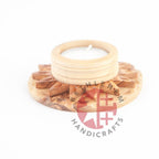 Religious gift from Bethlehem hand made in the Holy Land, front view of the olive wood masterpiece